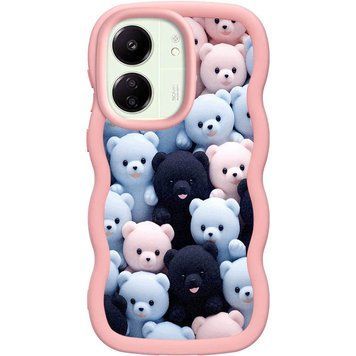Чохол TPU Cloudy Pictures для Xiaomi Redmi 13C / Poco C65 Bears 555-01251 фото