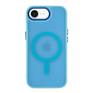 Чехол TPU+PC Space Magnetic Color with Magsafe для iPhone 16e\17e Blue 214-02536 фото