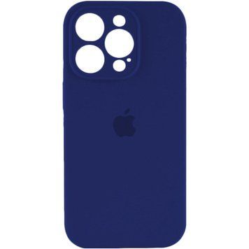 Силиконовый чехол с закрытой камерой для iPhone 15 Pro Max Navy Blue 666-01140 фото
