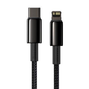 Кабель Baseus Tungsten Gold Fast Charging Data Cable Type-C to iP PD 20W 2m Black CATLWJ-A01 фото