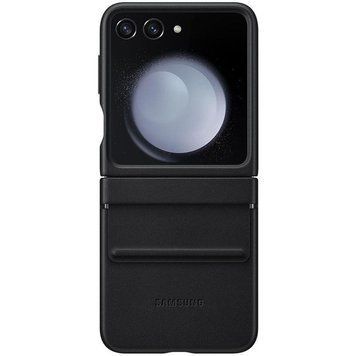 Кожаный чехол Leather Case для Samsung Galaxy Z Flip5 Black 555-03215 фото