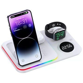 БЗУ A82 4in1 30W with clock White ILSO-00000069064-2 фото