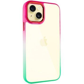 Чехол TPU+PC Fresh sip series для Apple iPhone 13 (6.1") Салатовый / Розовый 777-06717 фото