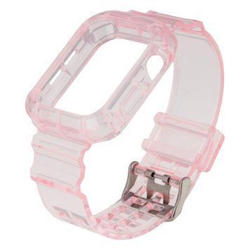 Ремешок для Apple Watch Band Color Transparent + Protect Case 44mm Pink 212-01931 фото