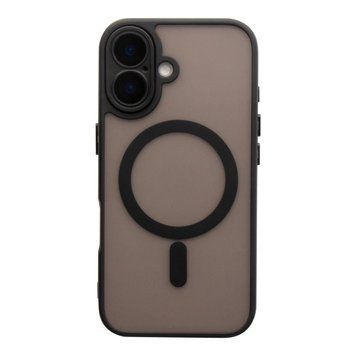 Чохол TPU+PC Magnetic Matte Camera Lens with Magsafe для iPhone 16 Black 757-00331 фото