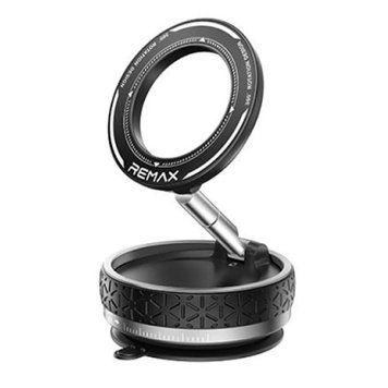 Автодержатель для телефона REMAX Multi functional vacuum suction cup rotatable magnetic holder RM-C51 Black 6954851250685 фото