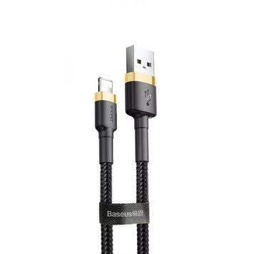 Кабель Baseus Cafule Lightning 1.5A (2m) Gold/Black 209-00220 фото
