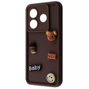 Чехол Pretty Things Case для Xiaomi Redmi Note 14 Brown/Bear 777-02147 фото