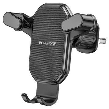 Тримач для мобільного BOROFONE BH76 Soul hook clip air outlet car holder Black 656-00460 фото