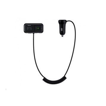 Автомобильное зарядное устройство с FM-модулятором Baseus T Shaped S-16 Car Bluetooth MP3 Player Black 656-00571 фото