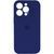 Силиконовый чехол с закрытой камерой для iPhone 15 Pro Max Navy Blue 666-01140 фото