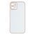 Чохол Leather Gold with Frame для iPhone 12 White 207-00372 фото
