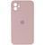 Силиконовый чехол с квадратными бортиками для iPhone 11 Pink-sand 208-00847 фото