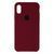 Силиконовый чехол для iPhone X/XS Maroon Marsala 208-00124 фото