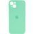 Силиконовый чехол с закрытой камерой для iPhone 13 Mentol 208-00741 фото