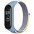 Ремінець Nylon New для Xiaomi Mi Band 3/4/5/6/7 Azure / Yellow 212-01749 фото