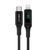Кабель ACEFAST C6-01 Type-C to iP, 3A, 30W, 1.2m, nylon, zinc connectors, Black 6974316281030 фото