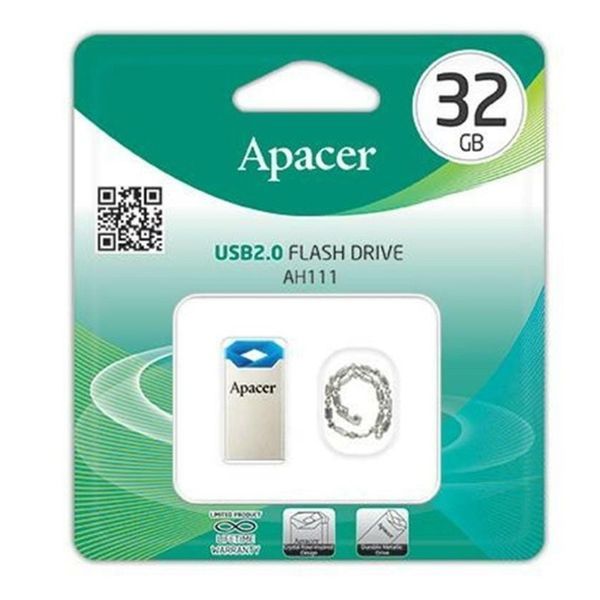 Флеш-накопичувач Apacer USB 2.0 AH111 32GB Blue AP32GAH111U-1 фото