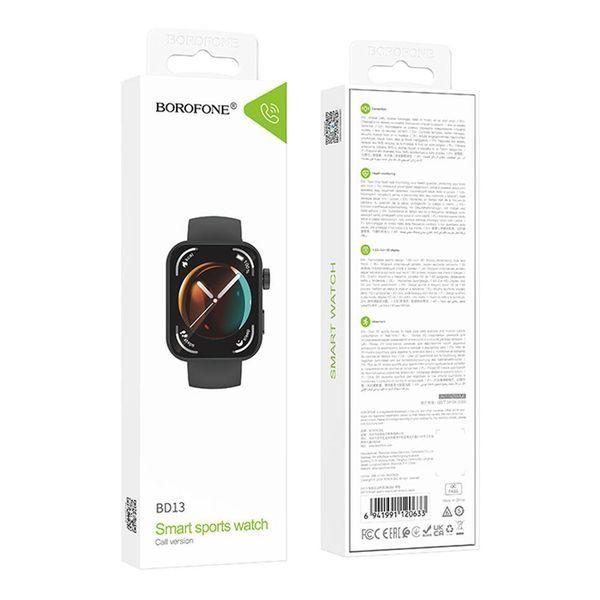 Смарт Часы Borofone BD13 Smart sports watch (call version) Черный 656-03425 фото