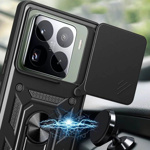 Ударопрочный чехол Camshield Serge Ring для Xiaomi 15 Pro Black 777-04297 фото