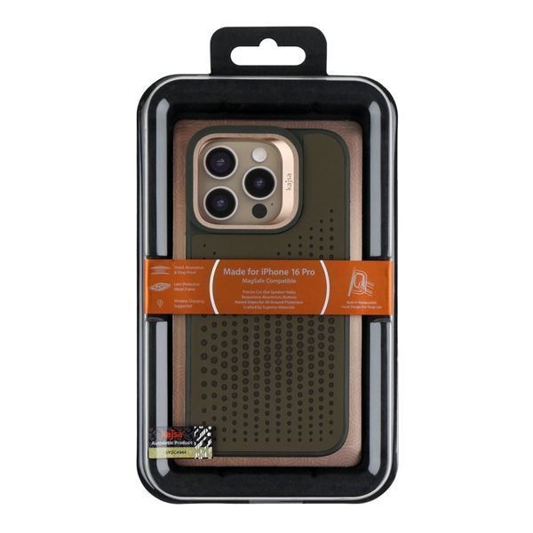 Чохол Kajsa Splendid Collection Circle with MagSafe для iPhone 16 Pro Olive 2020000509134 фото