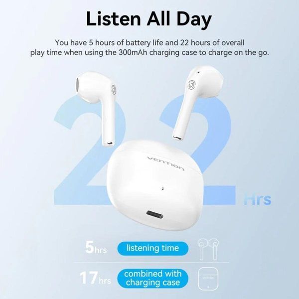 Навушники Vention Elf Earbuds E02 White (NBGW0) 656-00974 фото