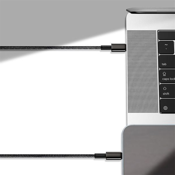 Кабель Baseus Tungsten Gold Fast Charging Data Cable Type-C to iP PD 20W 2m Black CATLWJ-A01 фото