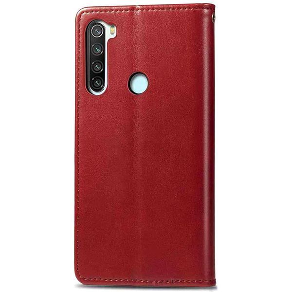 Шкіряний чохол-книжка GETMAN Gallant (PU) для Xiaomi Redmi Note 8T Red 777-06567 фото