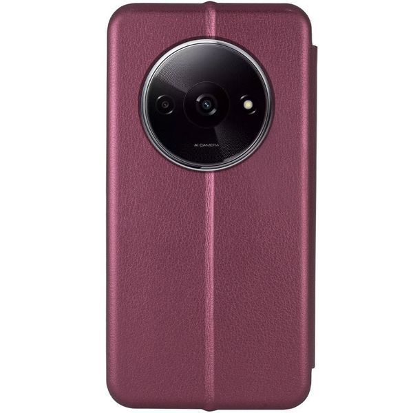 Шкіряний чохол-книжка Classy для Xiaomi Redmi A3 Maroon 777-05551 фото
