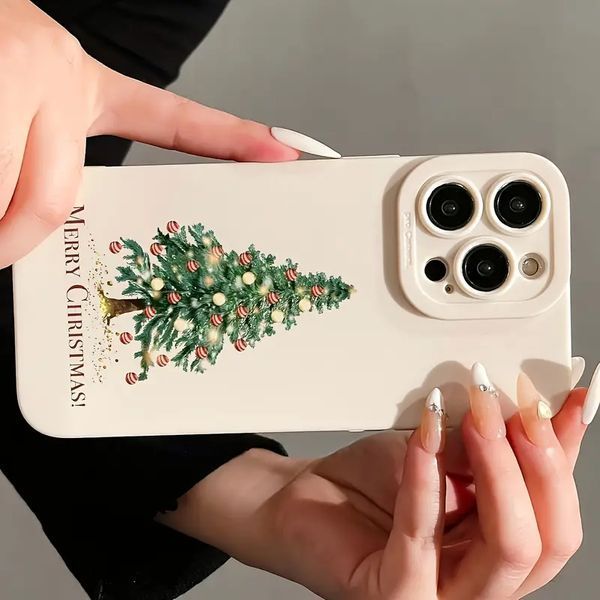 Новогодний чехол для iPhone 13 Pro White tree 777-02161 фото