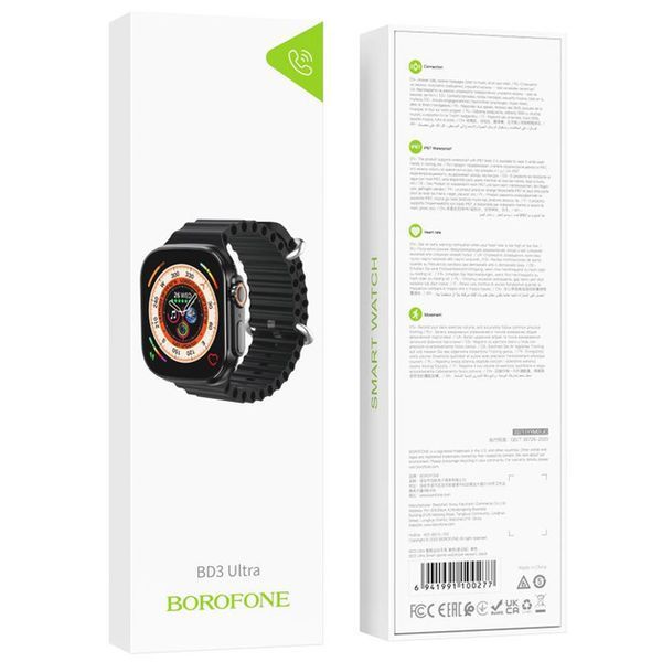 Смарт-часы Borofone BD3 Ultra smart sports watch (call version) Black 213-00070 фото
