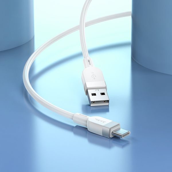 Кабель HOCO X109 Energy silicone charging data cable Type-C(L=1M) White 6942007636254 фото