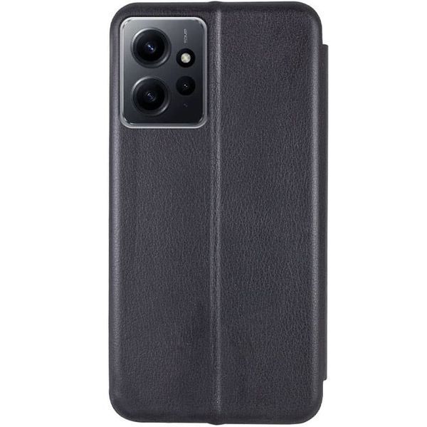 Шкіряний чохол-книжка Classy для Xiaomi Redmi Note 12 4G Чорний 777-03622 фото