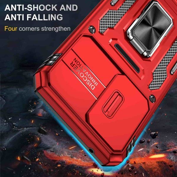Ударостійкий чохол Camshield Army Ring для Samsung Galaxy A36 5G Red 777-04951 фото