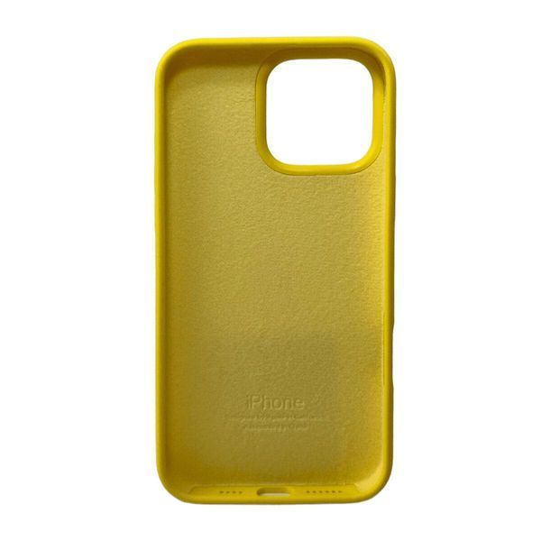 Силиконовый чехол для iPhone 16 Pro Max Sunny Yellow 666-01296 фото