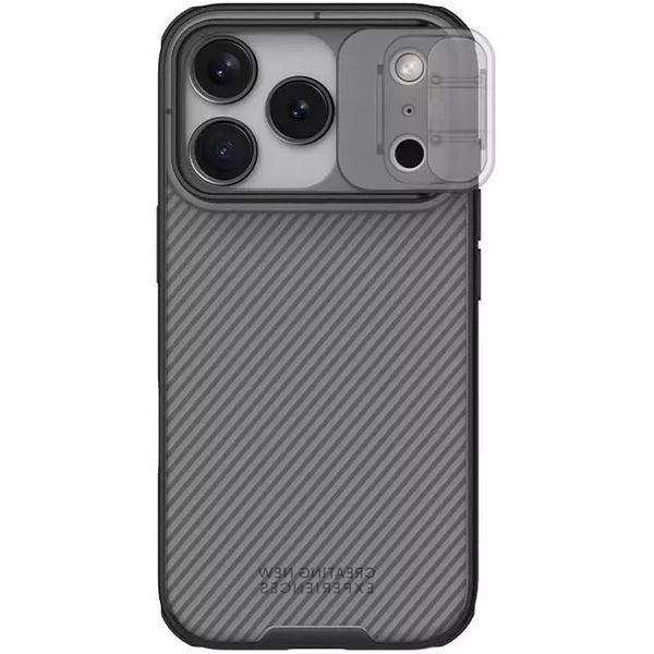 Карбонова накладка Nillkin CamShield Pro для Apple iPhone 17 Pro Max (6.9") Transparent black 777-08148 фото