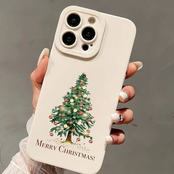 Новогодний чехол для iPhone 13 Pro White tree 777-02161 фото