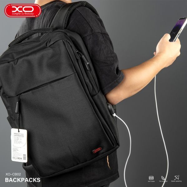 Рюкзак XO CB02 Black 15.6 Inch 220-00044 фото