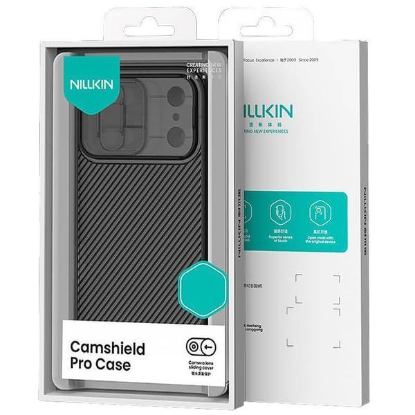 Карбонова накладка Nillkin CamShield Pro для Apple iPhone 17 Pro Max (6.9") Transparent black 777-08148 фото