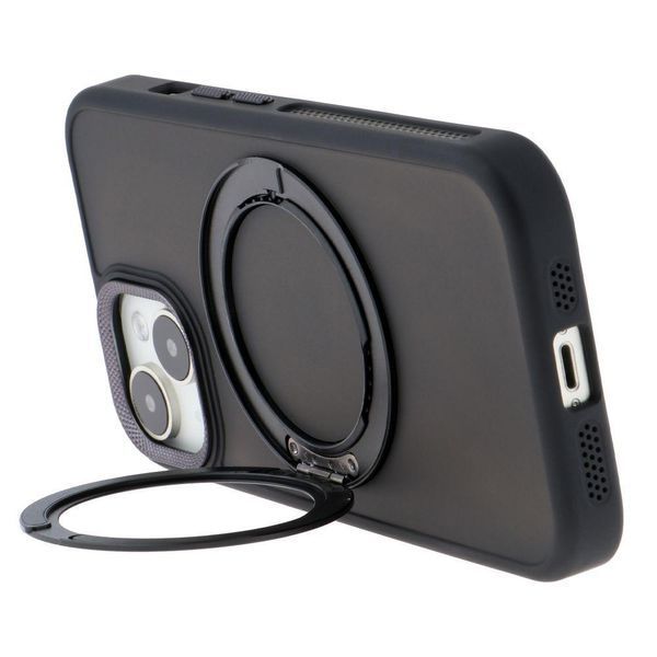 Чехол TPU+PC Mag 360 Spin Case для iPhone 15 Black 214-03224 фото