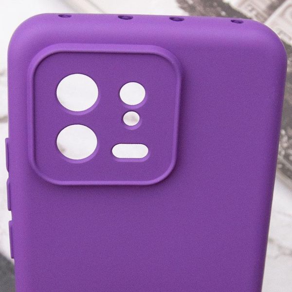 Чохол TPU GETMAN Liquid Silk Full Camera для Xiaomi 13 Pro Фіолетовий / Purple ILSO-00000081489-14 фото