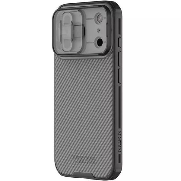 Карбонова накладка Nillkin CamShield Pro для Apple iPhone 17 Pro Max (6.9") Transparent black 777-08148 фото