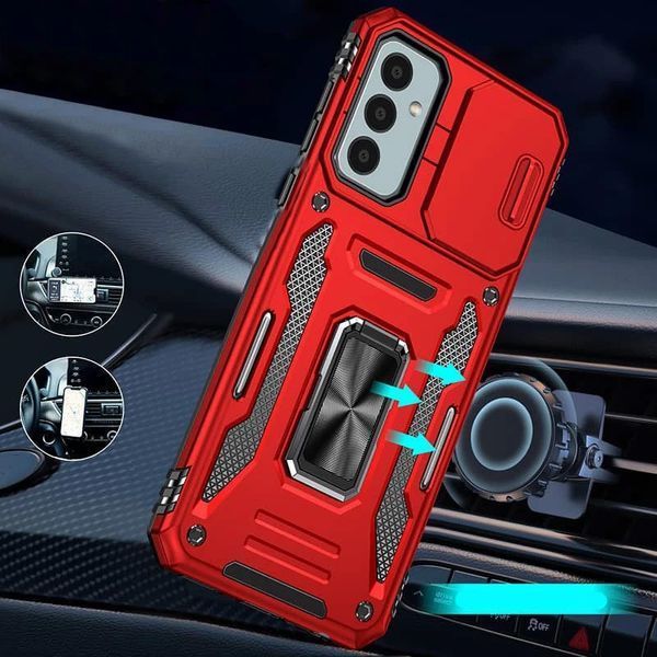 Ударостійкий чохол Camshield Army Ring для Samsung Galaxy A36 5G Red 777-04951 фото