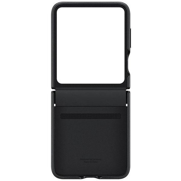 Кожаный чехол Leather Case для Samsung Galaxy Z Flip5 Black 555-03215 фото