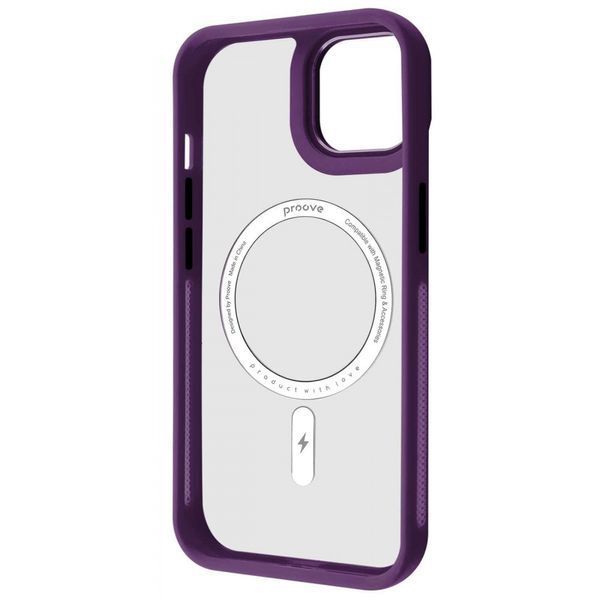 Чехол Proove Clear Essence Case with Magnetic Ring iPhone 15 Deep Purple 656-04387 фото