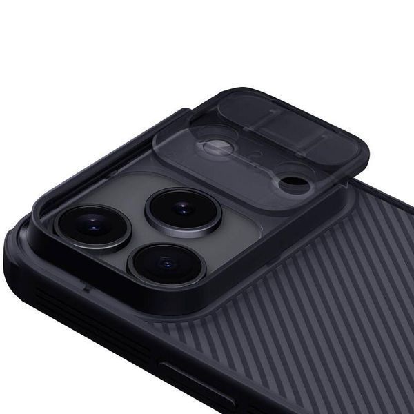 Карбонова накладка Nillkin CamShield Pro для Apple iPhone 17 Pro Max (6.9") Transparent black 777-08148 фото