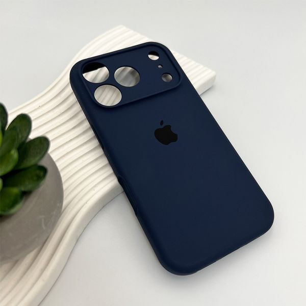 Силіконовий чохол з закритою камерою для iPhone 17 Pro Mid Black 666-04285 фото