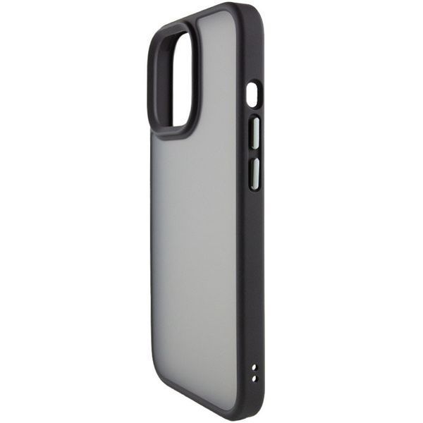 TPU+PC чехол Metal Buttons для Apple iPhone 14 Pro Max (6.7") Черный 777-08293 фото