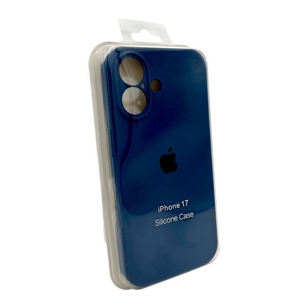 Силиконовый чехол с закрытой камерой для iPhone 17 Blue 666-04185 фото