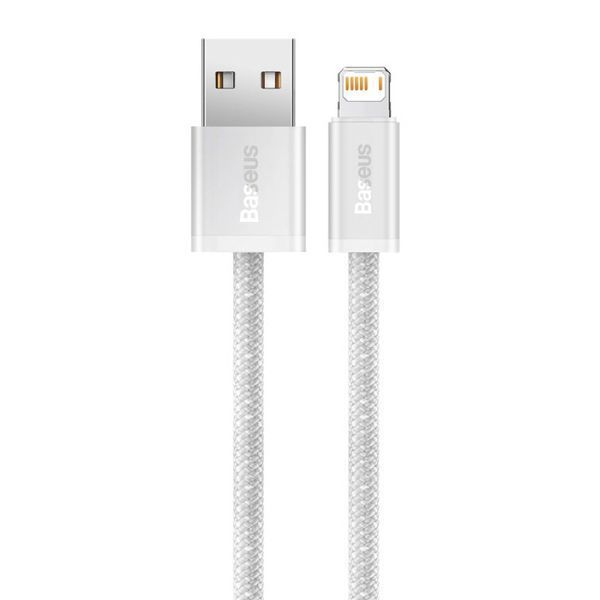 Кабель Baseus Dynamic Series Fast Charging Data Cable USB to iP 2.4A 1m White CALD000402 фото